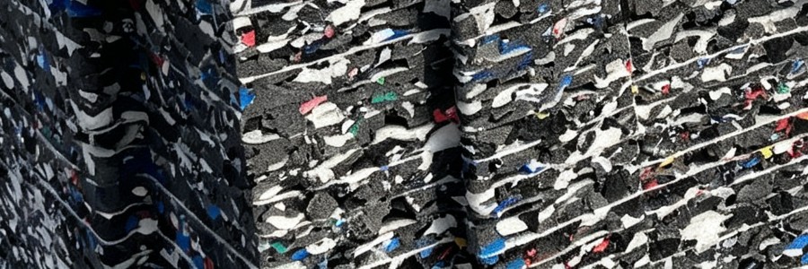 Recycled XPE pad detail